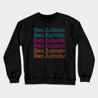 San Antonio Old English Outline Crewneck Sweatshirt